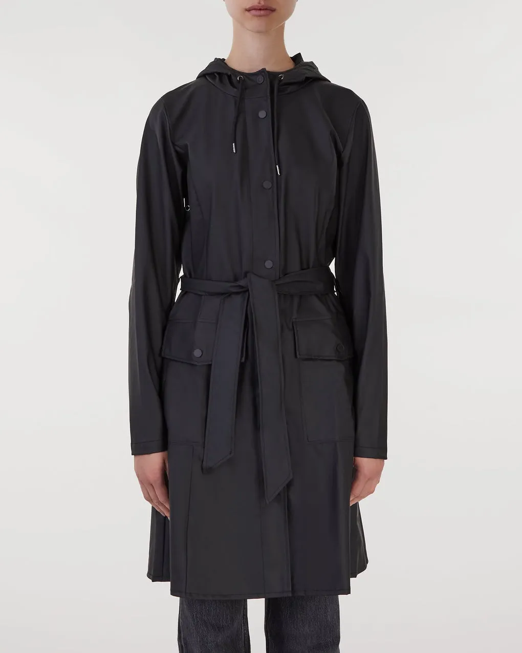 Rains   Curve Jacket Black 